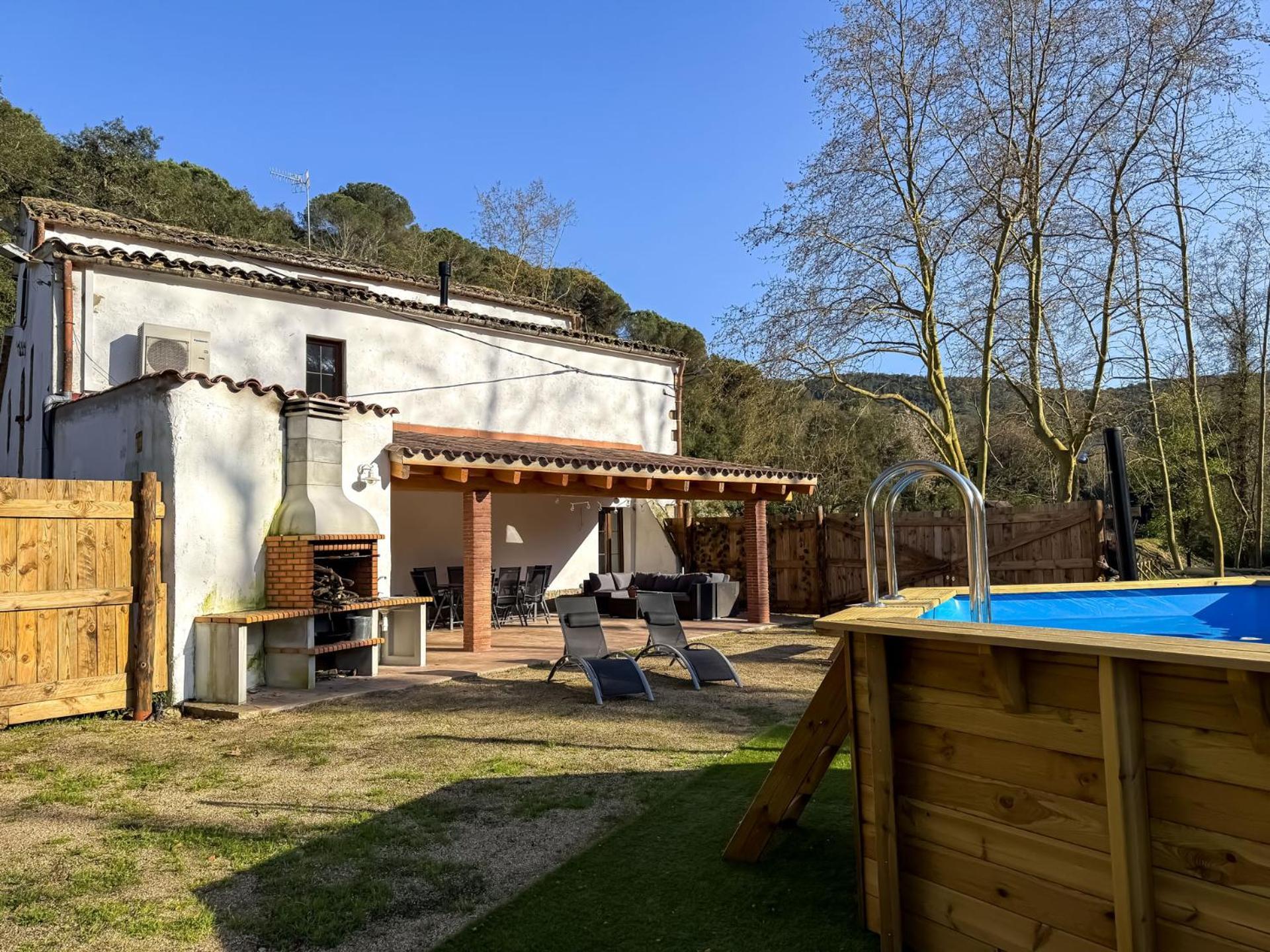 Casa Rural Can Ricos - El Mirador Del Montseny Vallgorguina Экстерьер фото