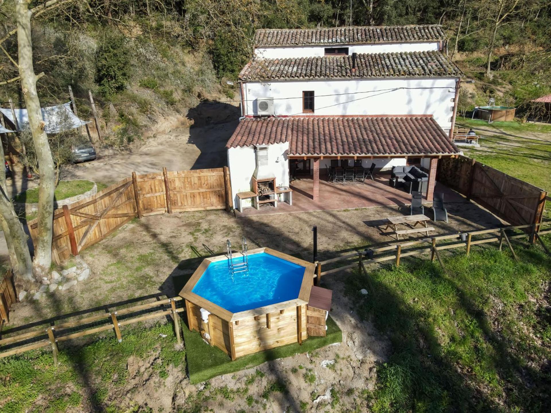 Casa Rural Can Ricos - El Mirador Del Montseny Vallgorguina Экстерьер фото